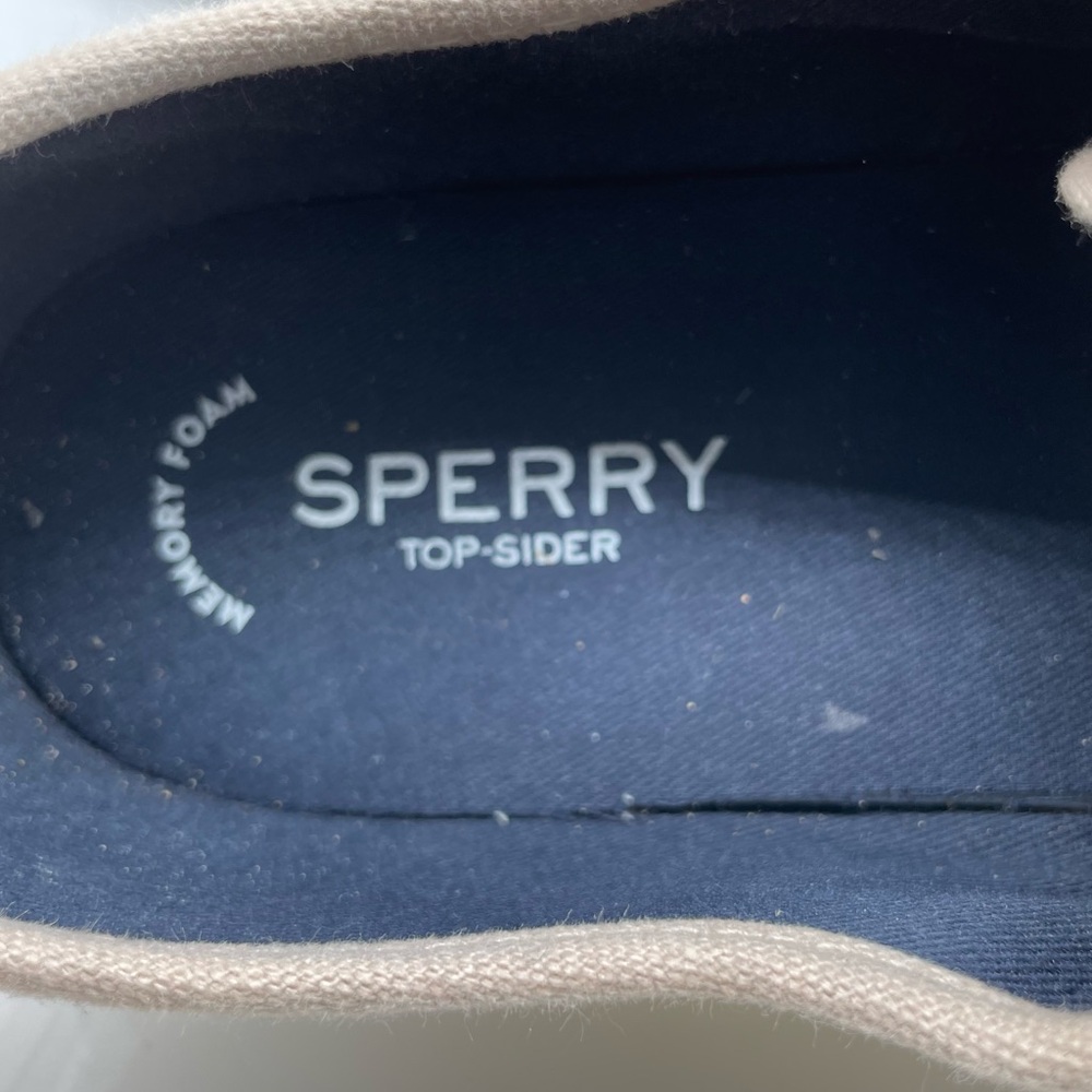 Sperry Top-Sider Pier View Holiday Champagne Gold Glitter Sneaker Women’s 9.5 - Picture 8 of 9